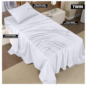 Utopia Bedding Twin Bed Sheets Set - 3 Piece Bedding